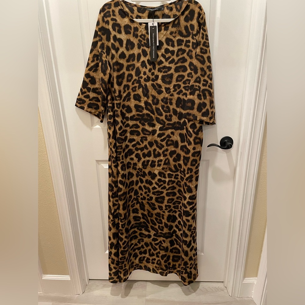 Leopard Print Maxi Dress
